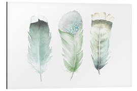 Magnettafel Grüne Federn