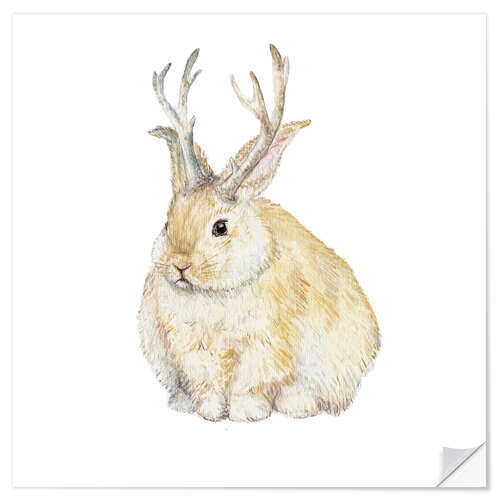 Vinilo para la pared Grumpy Jackalope