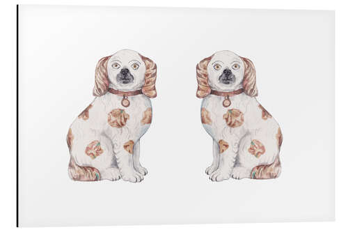 Aluminium print Staffordshire Dogs