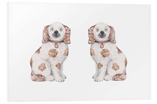 Quadro em PVC Staffordshire Dogs