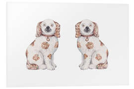 Tableau en PVC Staffordshire Dogs