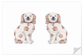 Wall sticker Staffordshire Dogs