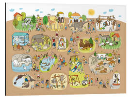 Magnettafel Wimmelbild Zoo