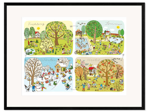 Framed art print Seasons