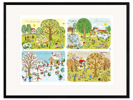 Impression artistique encadrée Seasons