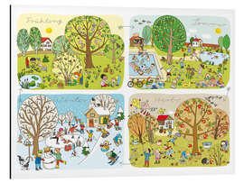 Magnettafel Wimmelbild Jahreszeiten