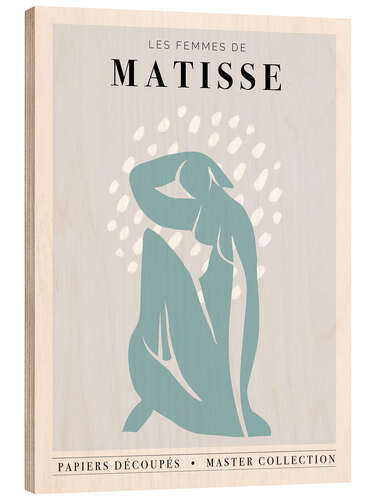 Tableau en bois Henri Matisse - Inspiré de découpages III