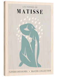 Holzbild  Henri Matisse - Inspiré de découpages III
