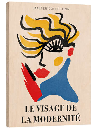 Tableau en bois Le Visage de la modernité II