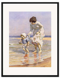 Gerahmter Kunstdruck Paddeln