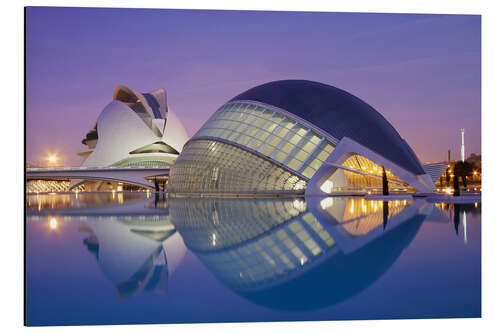 Aluminiumsbilde City of the Arts, Valencia - Spain