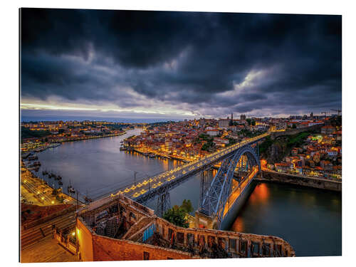 Gallery print Evening mood - Panorama Porto