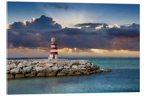 Acrylglasbild Leuchtturm bei Punta Cana, Domenikanische Republik