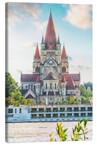 Leinwandbild Kirche in Wien