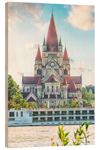 Holzbild Kirche in Wien