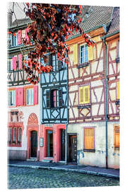 Acrylglasbild Colmar-Fassade