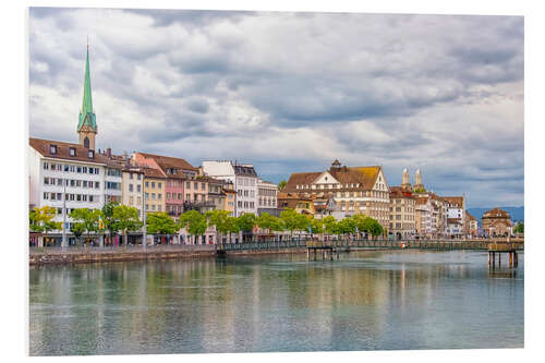 Hartschaumbild Zürich Stadt