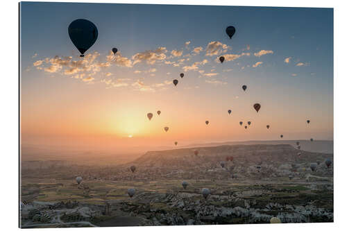 Gallery print Sky full of hot air balloons in Kapadockia, Turkey