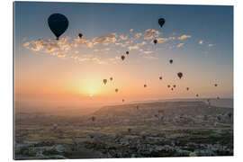 Gallery print Sky full of hot air balloons in Kapadockia, Turkey