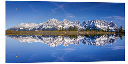 Acrylglas print View of the Wilder Kaiser in Tyrol