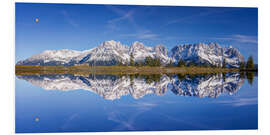 Foam board print View of the Wilder Kaiser in Tyrol