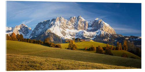 Acrylic print Autumn at the Wilder Kaiser in Tyrol