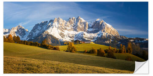 Wandsticker Herbst am Wilder Kaiser in Tirol