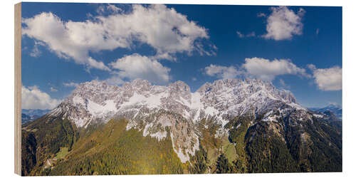 Trätavla Autumn at the Wilder Kaiser in Tyrol