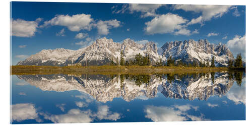 Acrylic print Wilder Kaiser in Tyrol