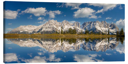 Canvas print Wilder Kaiser in Tyrol