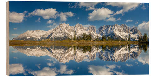 Hout print Wilder Kaiser in Tyrol