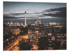 Foam board print Berlin at night number 2