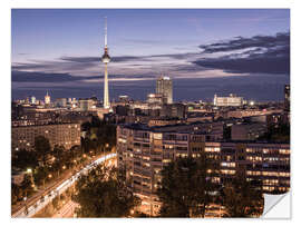 Naklejka na ścianę Berlin TV tower at night