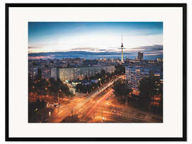 Plakat artystyczny premium w ramie Berlin Square of the United Nations