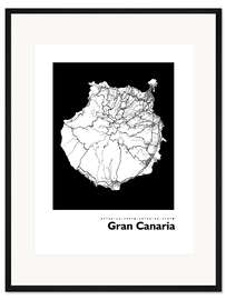 Gerahmter Kunstdruck Gran Canaria