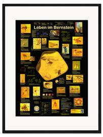 Gerahmter Kunstdruck Leben im Bernstein