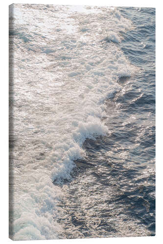 Canvas-taulu Waves at sunset