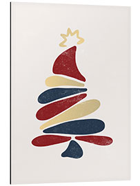 Tableau en aluminium Boho Christmas tree