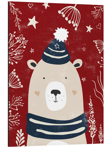 Aluminiumsbilde Winter bear