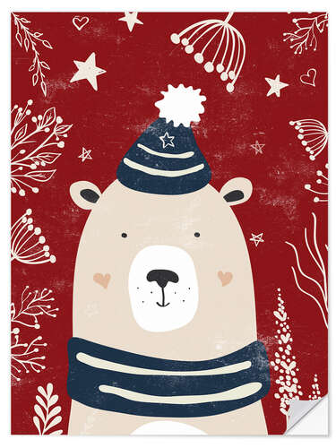 Sisustustarra Winter bear