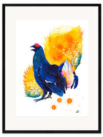 Innrammet kunsttrykk Black Grouse