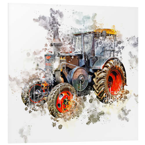 Foam board print Oldtimer Tractor Ursus