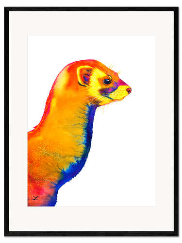 Plakat artystyczny premium w ramie Polecat