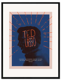 Inramat konsttryck Ted Lasso