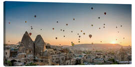 Leinwandbild  Heissluftballons über Göreme, Kappadokien - Marcel Gross