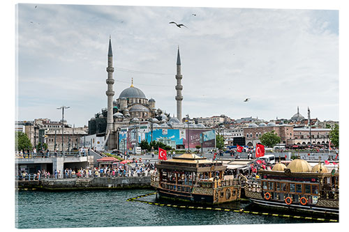 Acrylic print The port of Istanbul