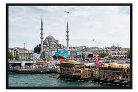 Gerahmter Kunstdruck Der Hafen von Istanbul