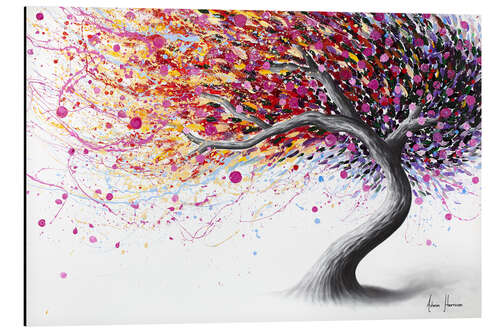 Aluminium print Fanciful floral tree