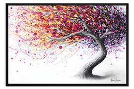 Gerahmter Kunstdruck Fantasievoller Blumenbaum