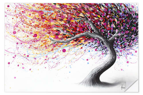 Sticker mural Fanciful floral tree